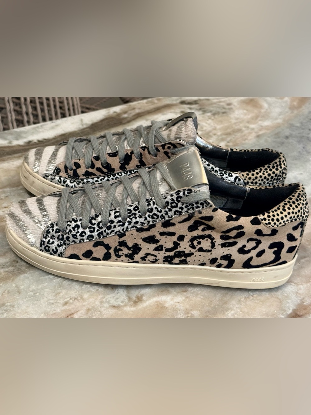 Women’s P448 mixed animal print sneakers- Size EU 37